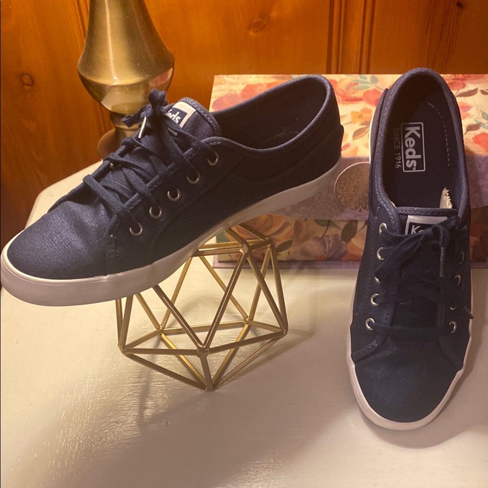 Keds Metallic Navy Sneakers